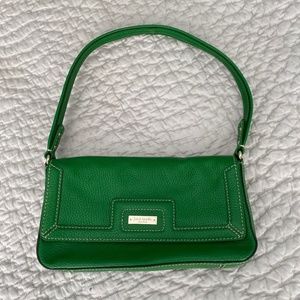 Kate Spade Kelly Green Leather Shoulder Bag